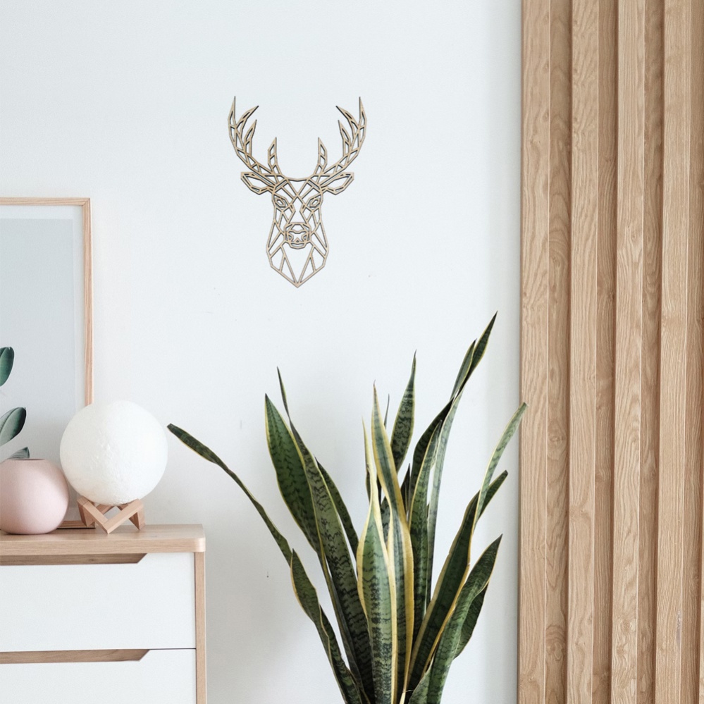 Geometric Stag - Plywood